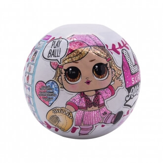 Кукла LOL Surprise All-Star B.B.s Sports Baseball Sparkly Dolls (Искрщиеся бейсболисты) с 8 сюрпризами (1 серия)-1